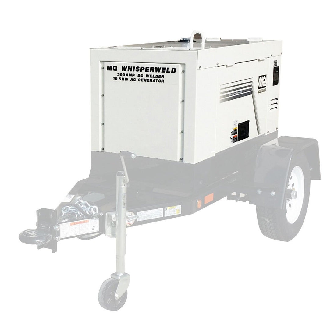 Multiquip DLW300ESA1 Welder Generator Shown Mounted on Trailer (Trailer not included)