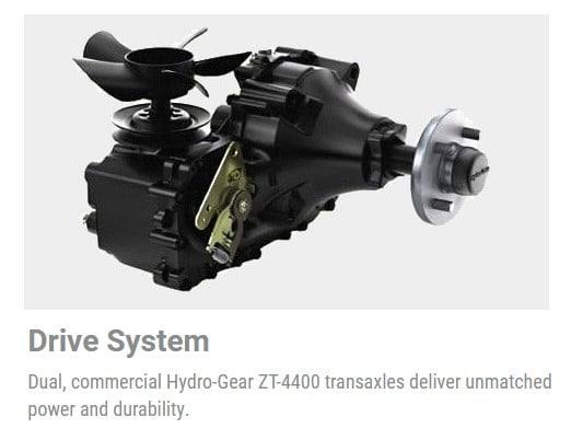 ISX� 3300 Zero Turn Mower Front right view