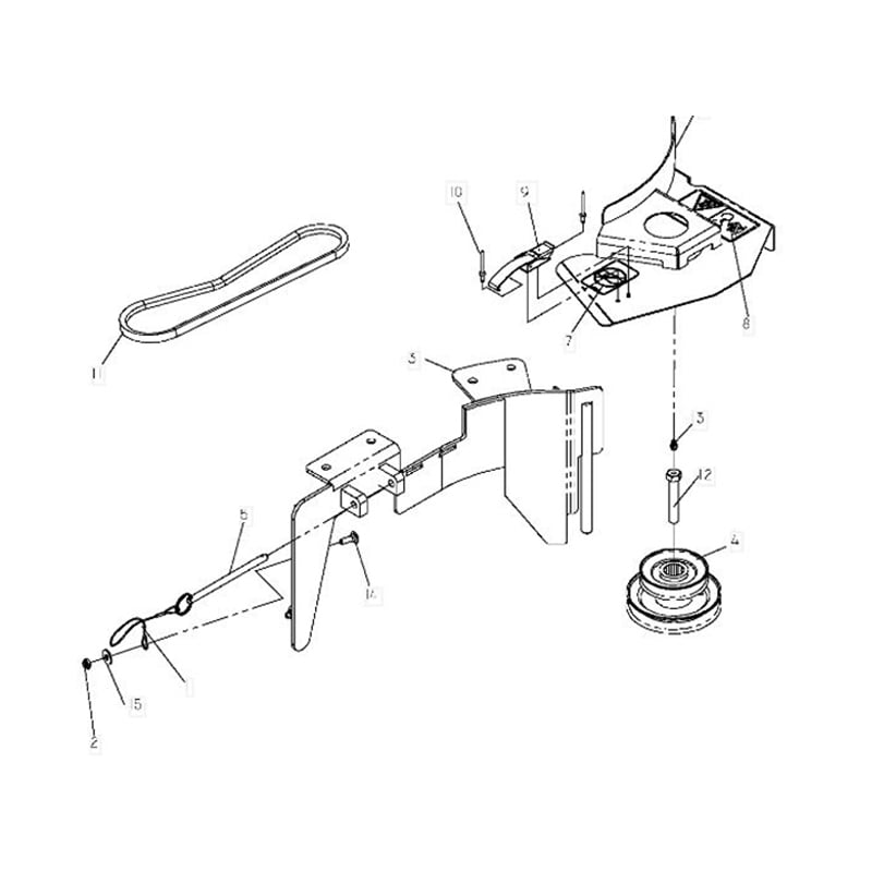 Husqvarna Genuine Part 48" Bagger HCS9 Drive Kit 539111276