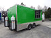 8.5' x 18' Lime Green Concession Food Trailer With Appliances