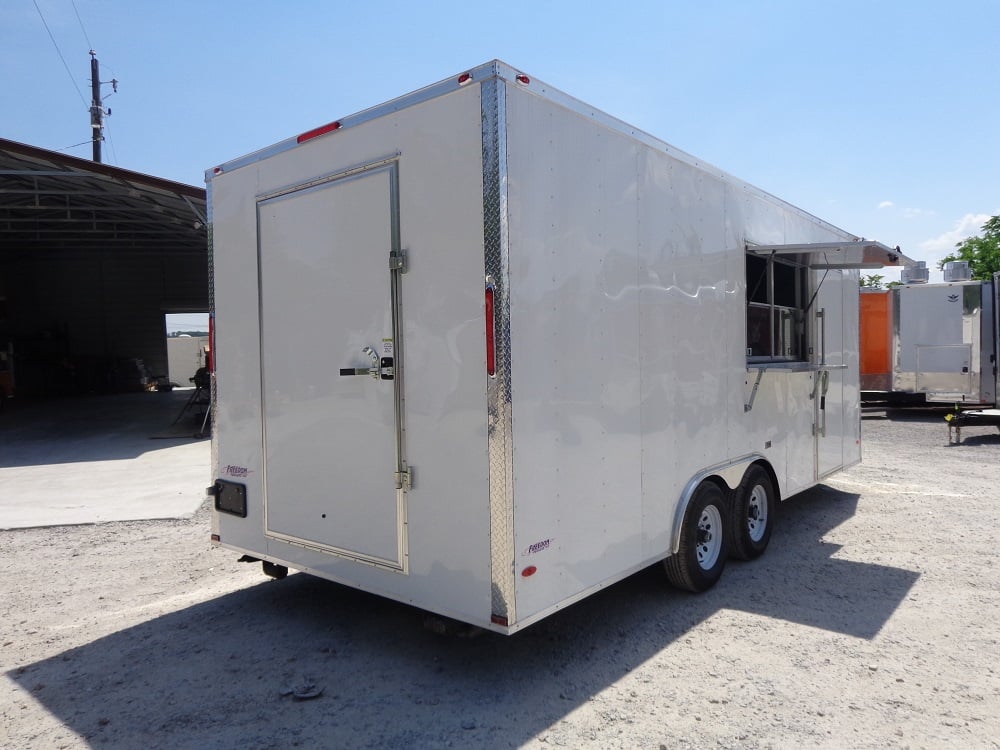 8.5' x 20' White Concession Food Trailer With Appliances