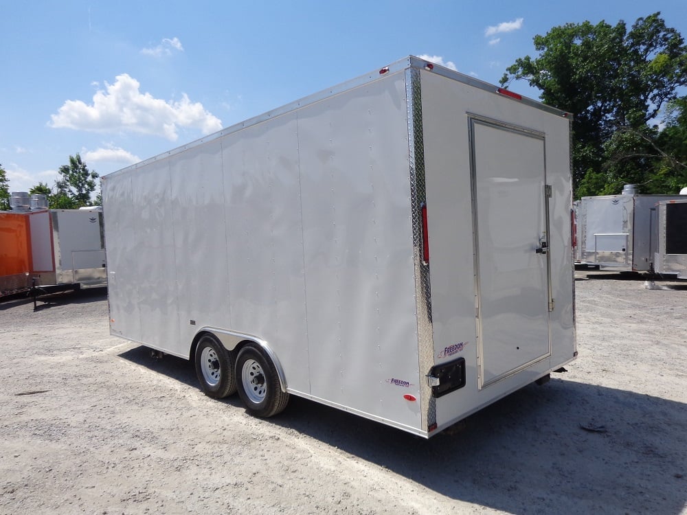 8.5' x 20' White Concession Food Trailer With Appliances