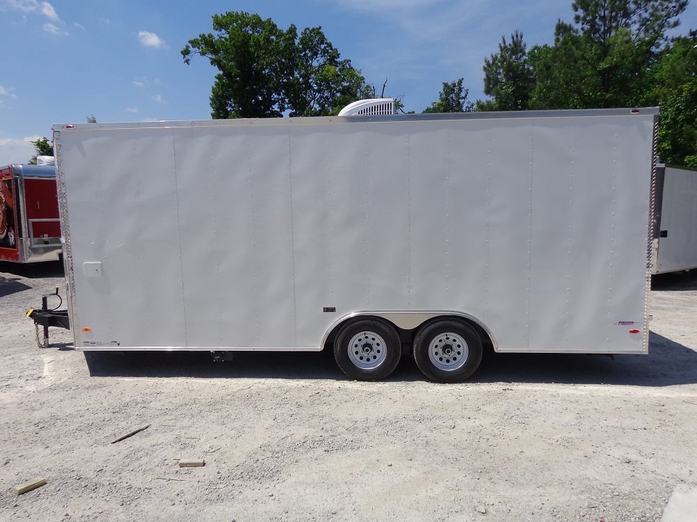 8.5' x 20' White Concession Food Trailer With Appliances