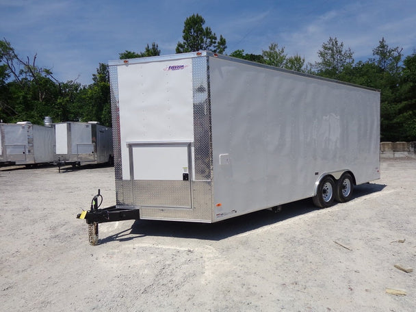 8.5' x 20' White Concession Food Trailer With Appliances