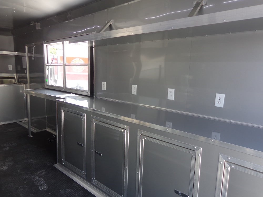 8.5' x 20' White Concession Food Trailer With Appliances