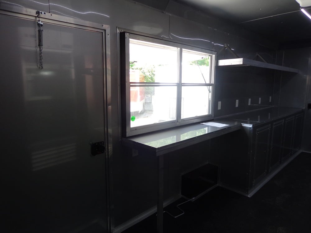 8.5' x 20' White Concession Food Trailer With Appliances