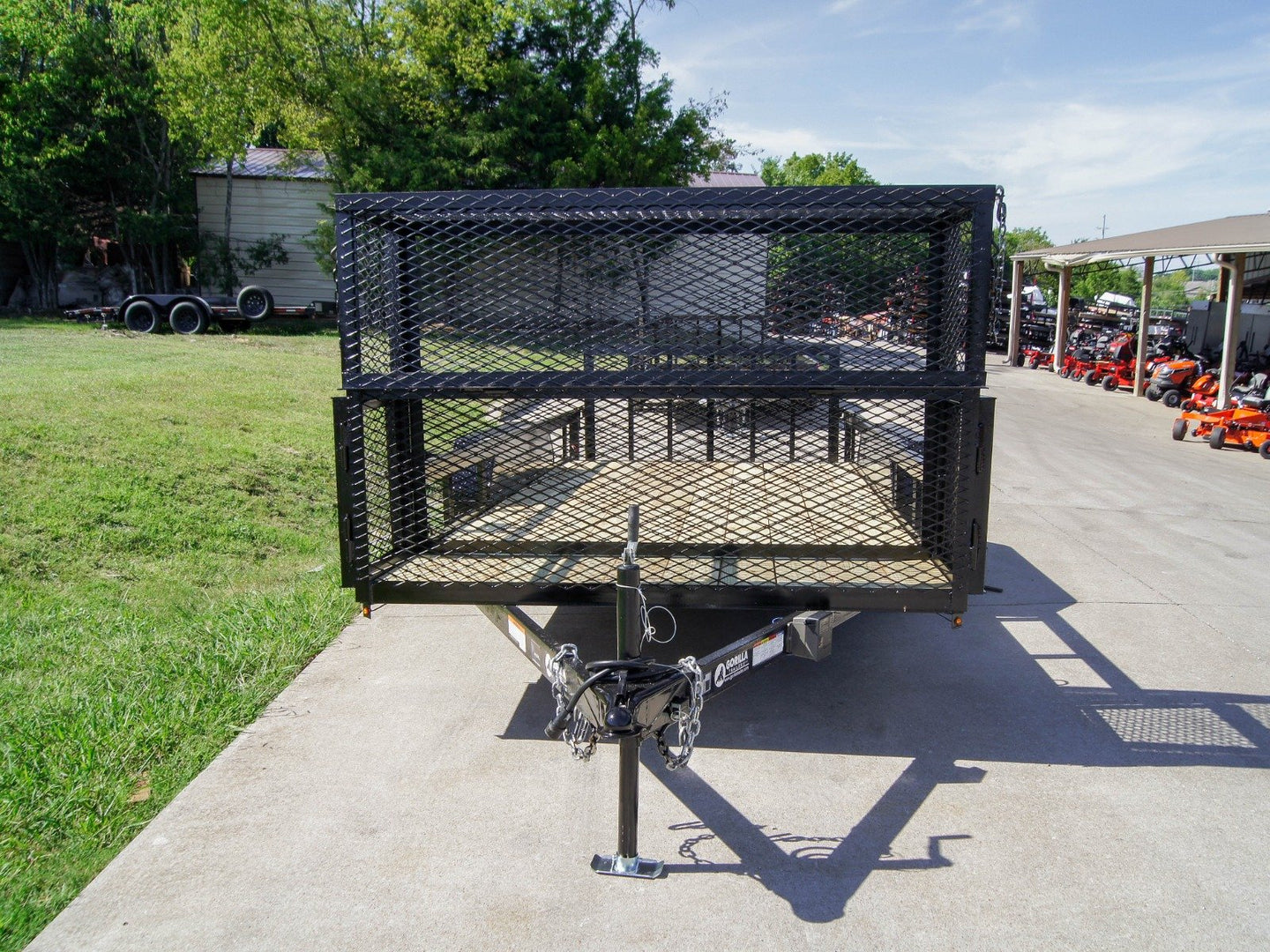 6.4x16 Dovetail Utility Trailer with Stacked Baskets