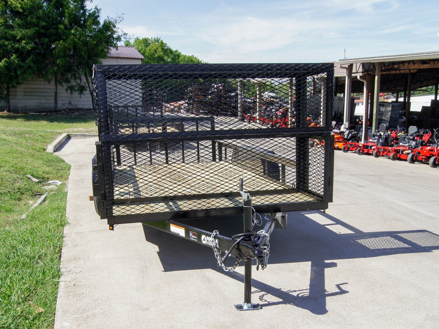 6.4x16 Dovetail Utility Trailer with Stacked Baskets