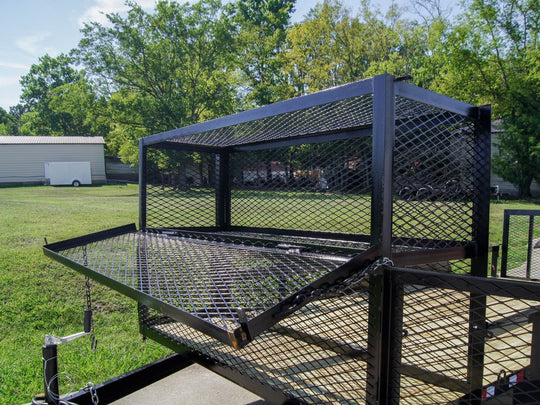 6.4x16 Dovetail Utility Trailer with Stacked Baskets