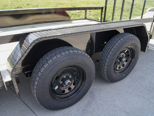 6.4x16 Dovetail Utility Trailer with Stacked Baskets