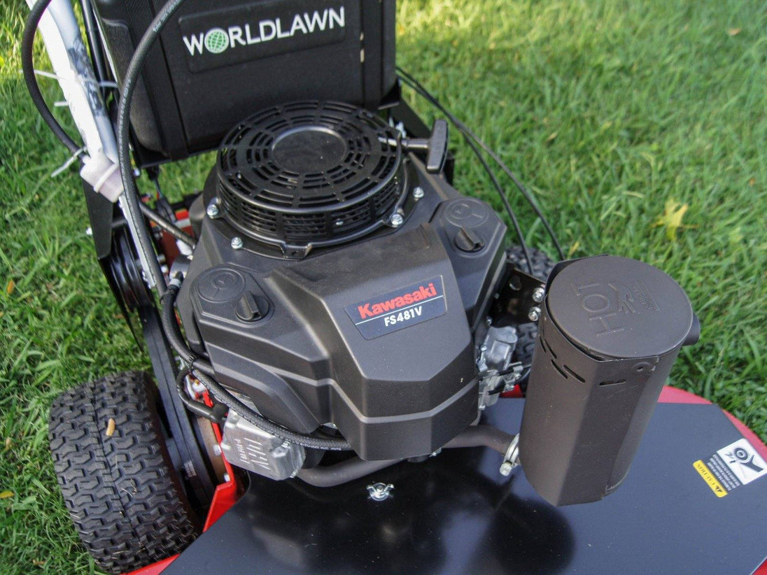 WorldLawn 48" Walk Behind Mower Front