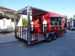 8.5' x 22' Flat Front Red Concession Porch Style Trailer With Appliances