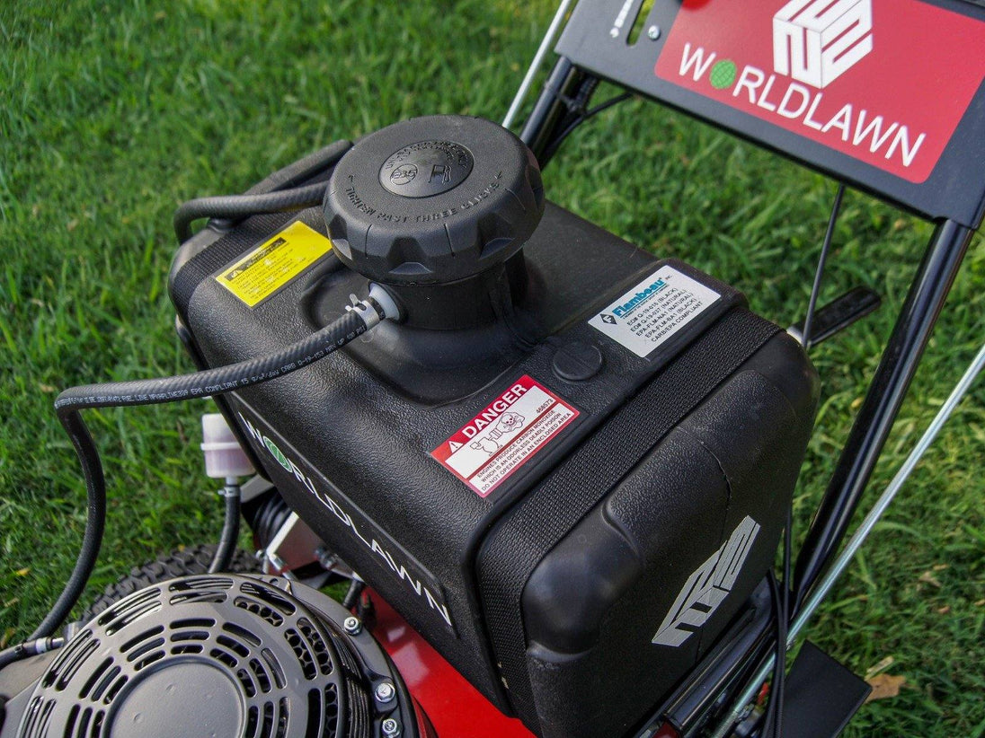 WorldLawn 48" Walk Behind Mower Front