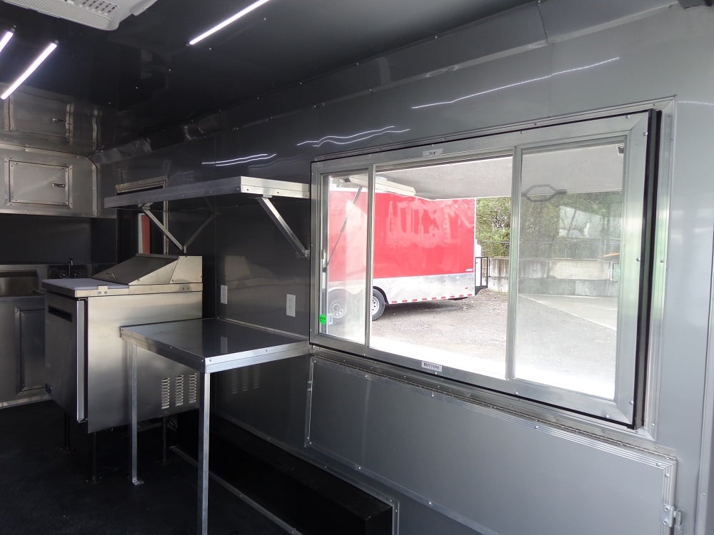 8.5' x 18' White Concession Food Trailer With Appliances