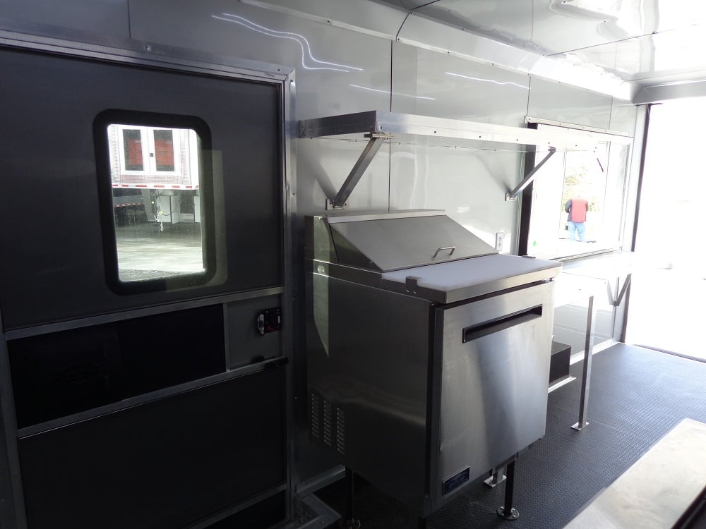 8.5' x 18' White Concession Food Trailer With Appliances