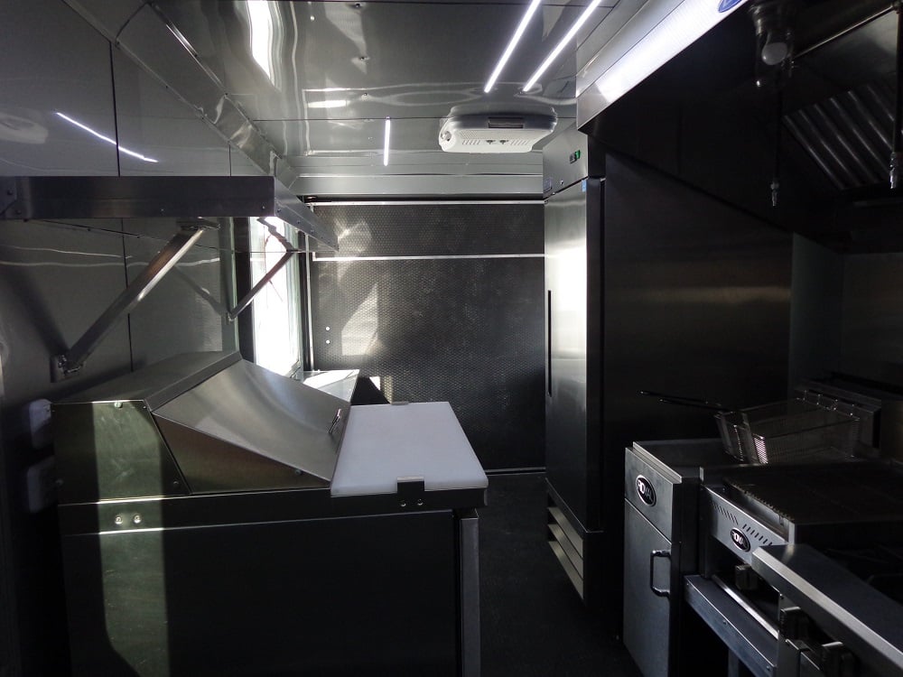 8.5' x 18' White Concession Food Trailer With Appliances