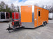 8.5' x 16' Orange Food Vending Concession Trailer