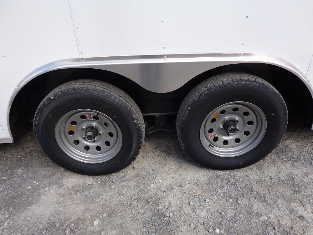 8.5' x 18' White Concession Trailer With Appliances