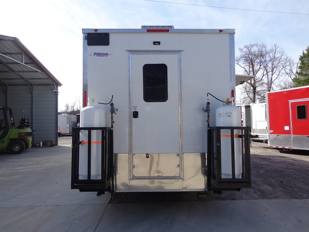 8.5' x 27' White Concession Food Trailer With Appliances