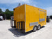 8.5' x 16' Yellow Food Concession Trailer