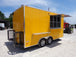 8.5' x 16' Yellow Food Concession Trailer