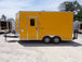 8.5' x 16' Yellow Food Concession Trailer