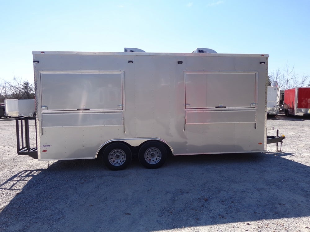 8.5' x 18' Silver Frost Concession Food Trailer