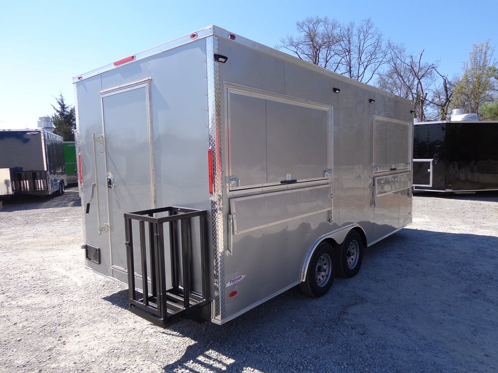 8.5' x 18' Silver Frost Concession Food Trailer