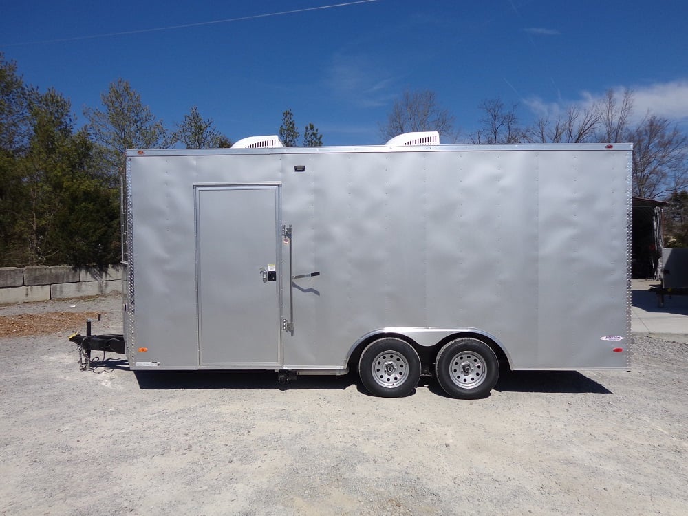 8.5' x 18' Silver Frost Concession Food Trailer