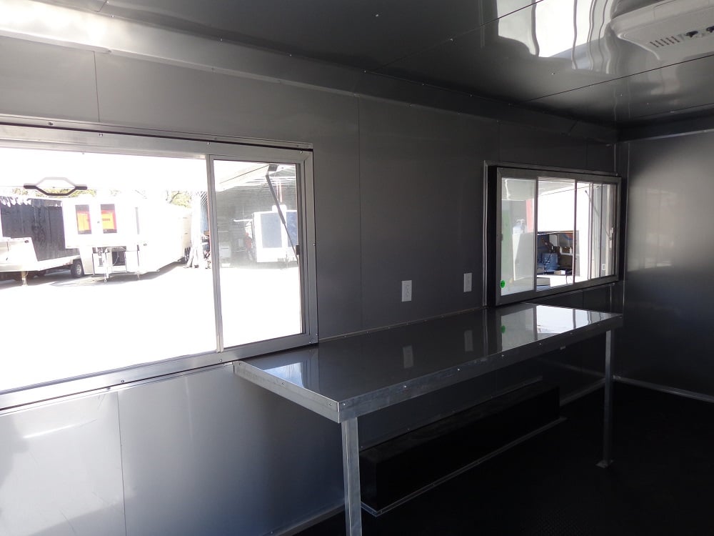 8.5' x 18' Silver Frost Concession Food Trailer