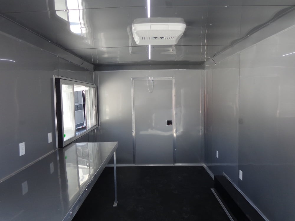 8.5' x 18' Silver Frost Concession Food Trailer