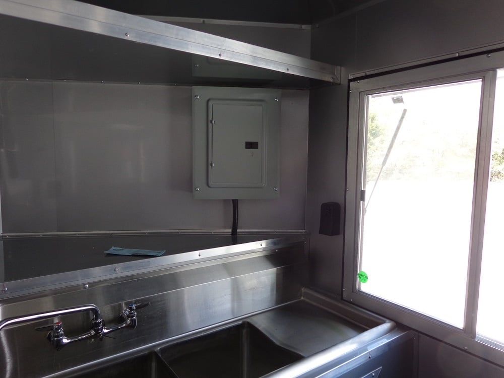 8.5' x 18' Silver Frost Concession Food Trailer