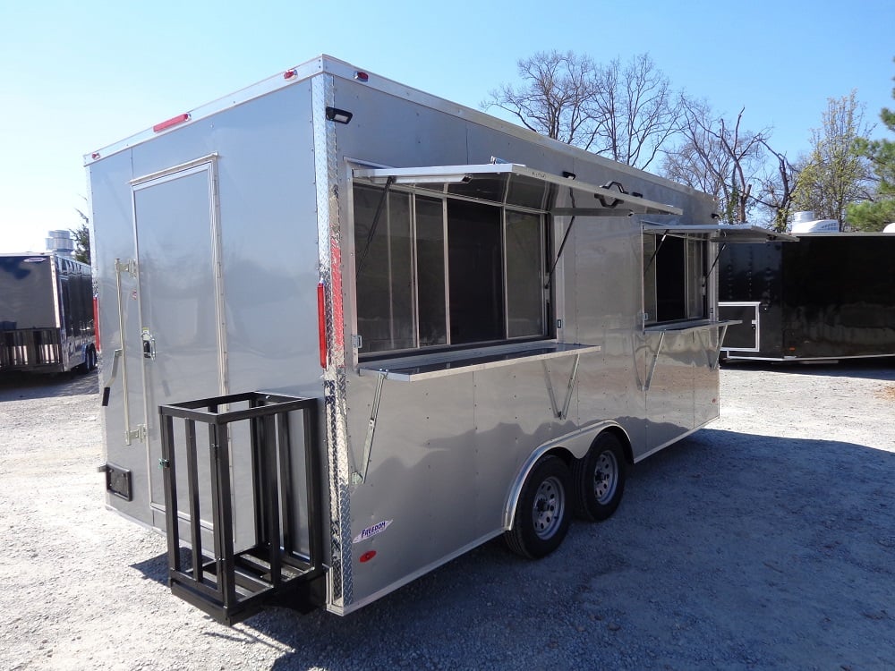 8.5' x 18' Silver Frost Concession Food Trailer