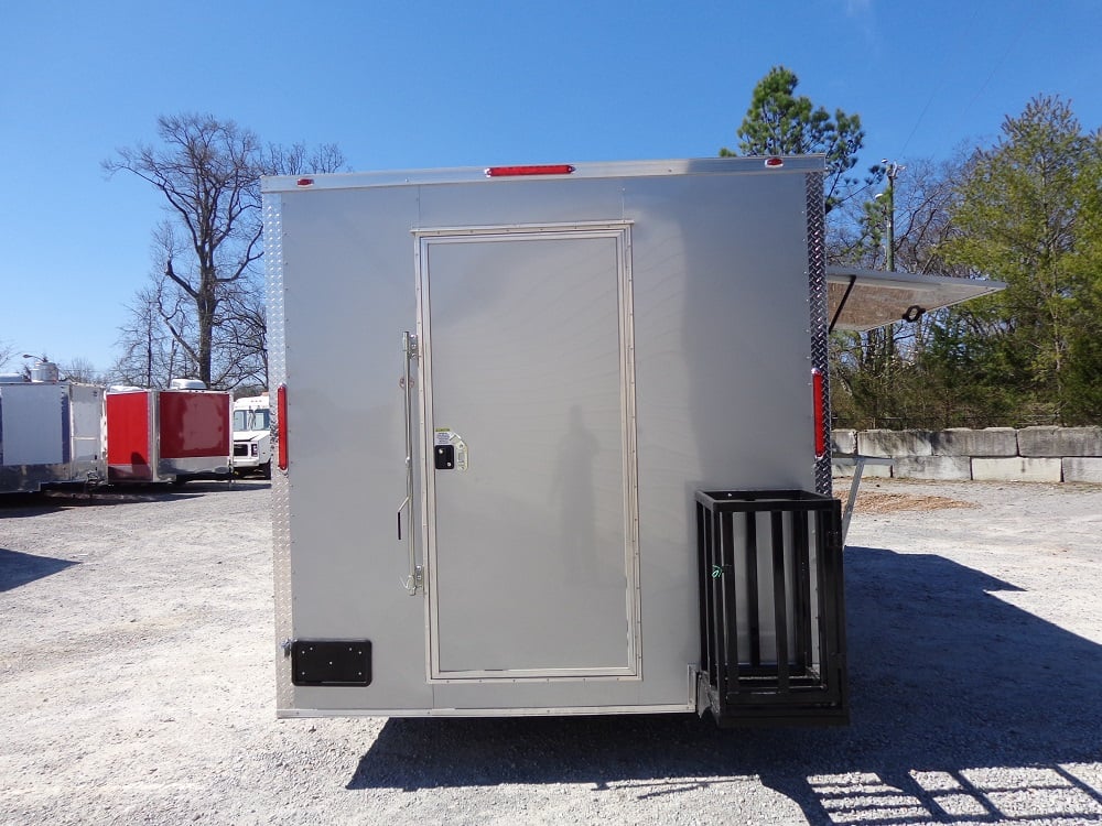 8.5' x 18' Silver Frost Concession Food Trailer