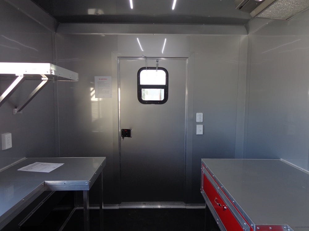 8.5' x 20' White Concession Food Event Trailer