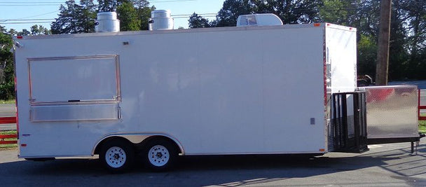 Concession Trailer 8.5'x20' White - Catering Food Vending Event