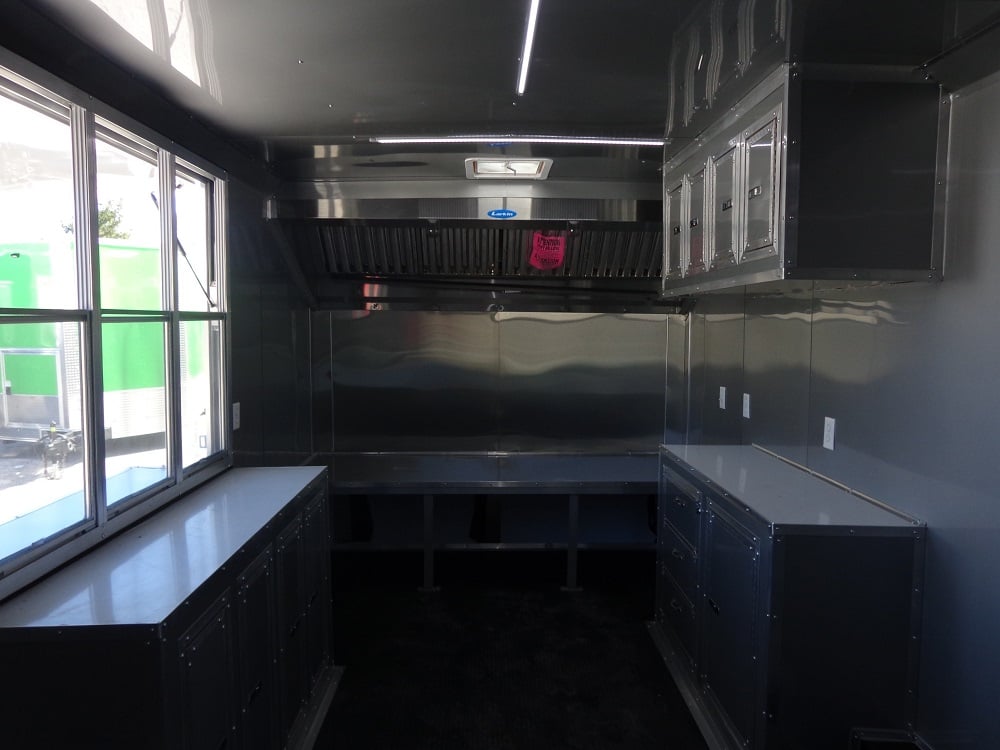 8.5' x 18' Penske Yellow Concession Food Trailer