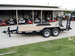 7x16 Equipment Trailer (2) 7K Axles with Standup Ramps