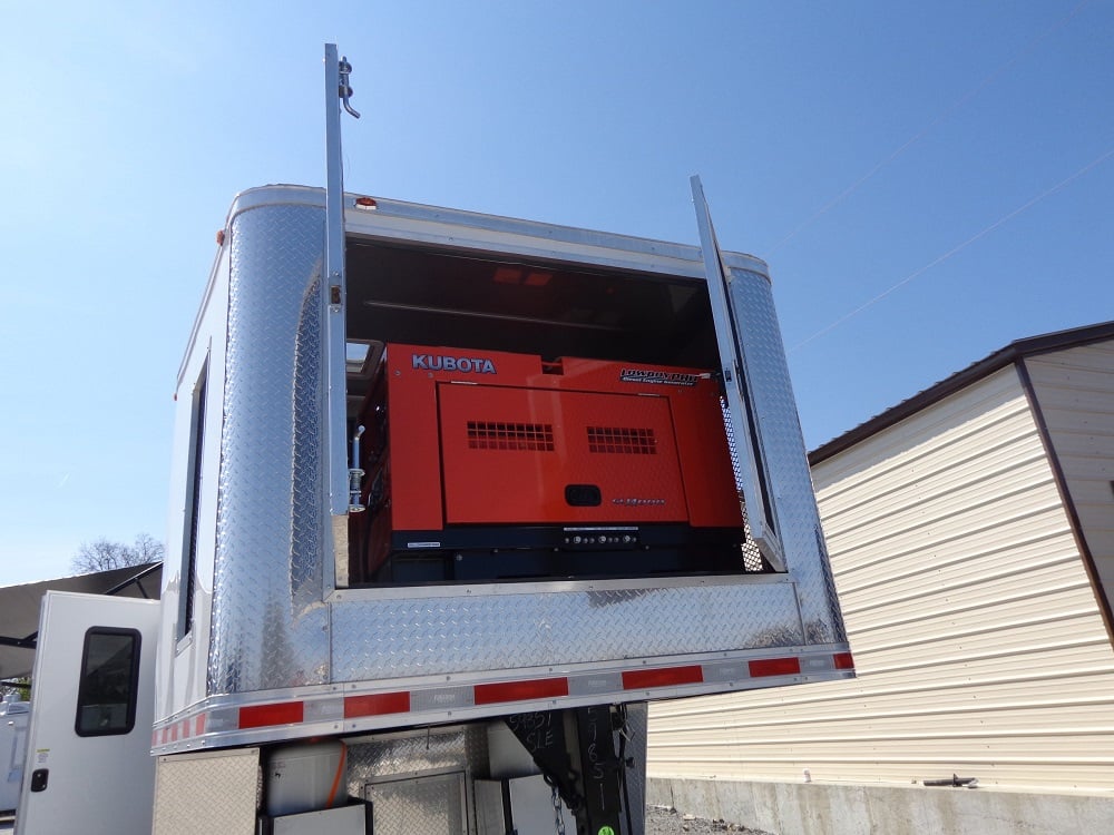 8.5' x 50' White Goose-neck Porch Style Concession Food Trailer With Appliances