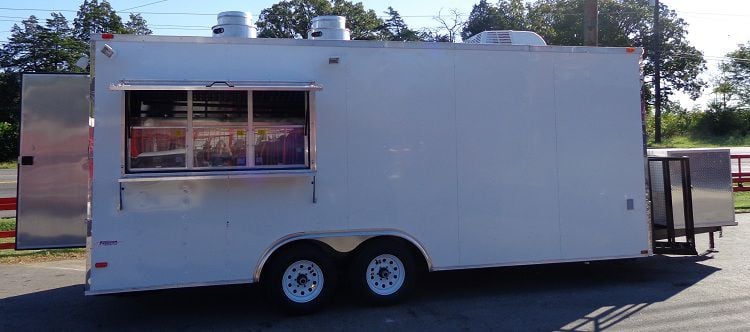 Concession Trailer 8.5'x20' White - Catering Food Vending Event