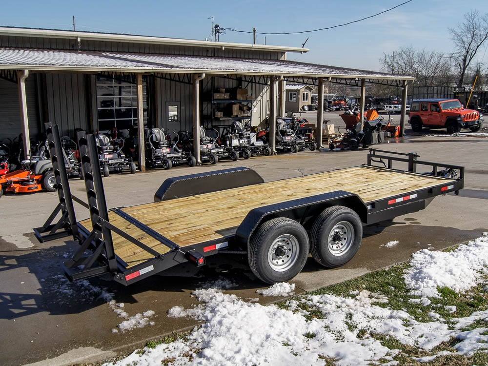 7x18 Equipment Trailer Dovetail 5' Ramps