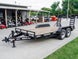 7x16 Equipment Trailer (2) 7K Axles with Standup Ramps