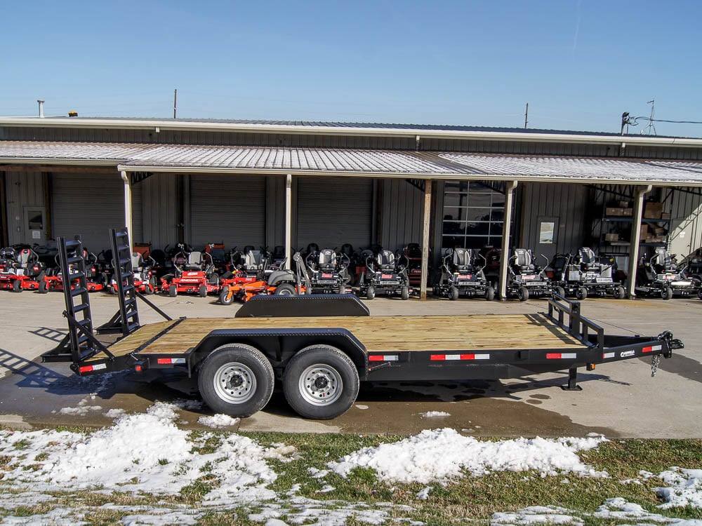 7x18 Equipment Trailer Dovetail 5' Ramps