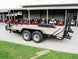 7x16 Equipment Trailer (2) 7K Axles with Standup Ramps
