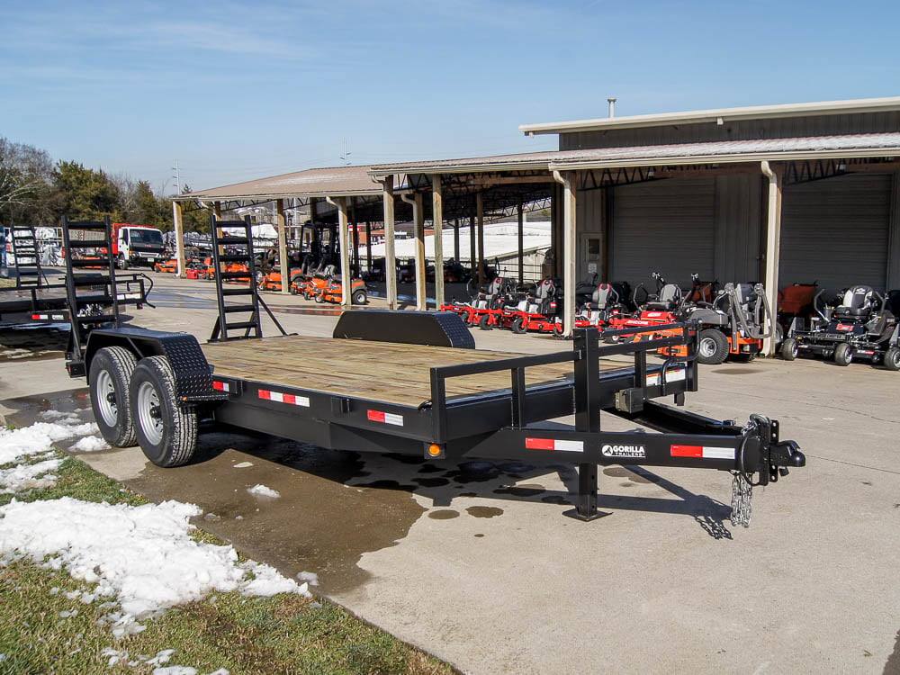 7x18 Equipment Trailer Dovetail 5' Ramps