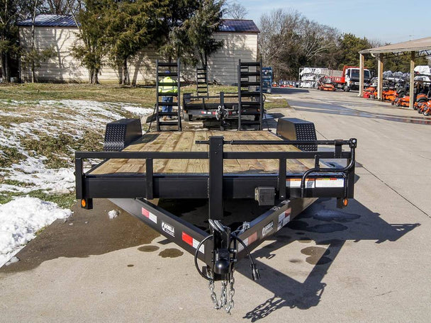 7x18 Equipment Trailer Dovetail 5' Ramps