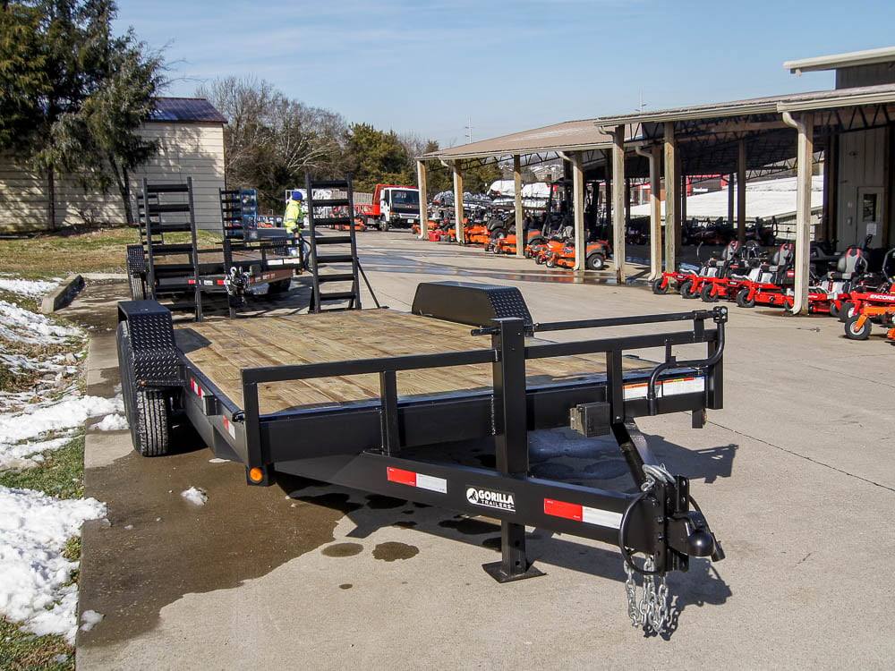 7x18 Equipment Trailer Dovetail 5' Ramps