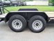 7x16 Equipment Trailer (2) 7K Axles with Standup Ramps