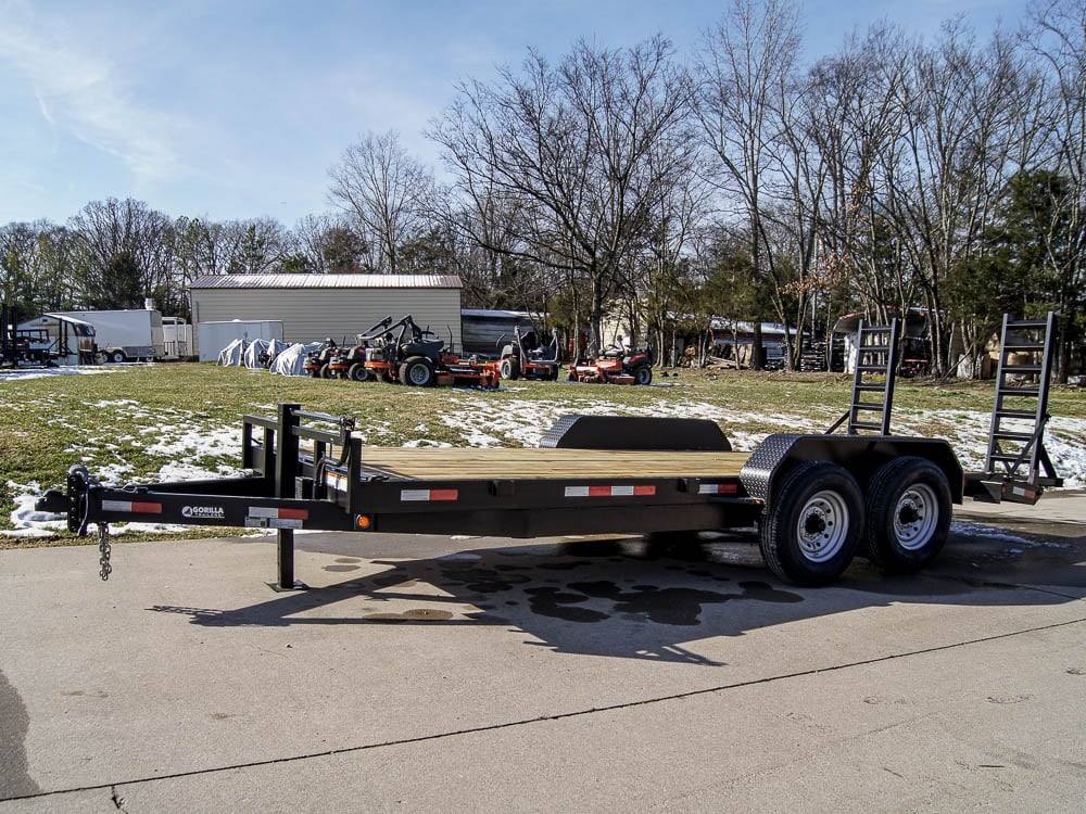 7x18 Equipment Trailer Dovetail 5' Ramps