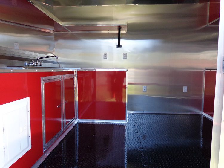 Concession Trailer 8.5'x22' Red - Event Food Catering Vending